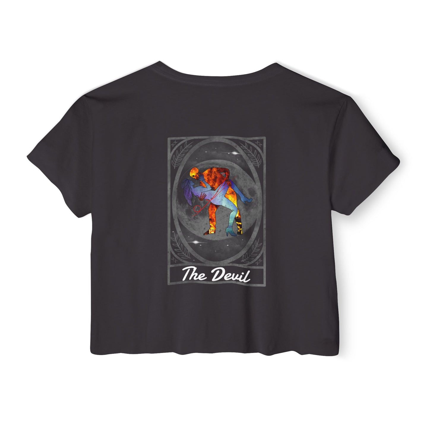 Cropped T-Shirt Dance with the Devil Tarot Design