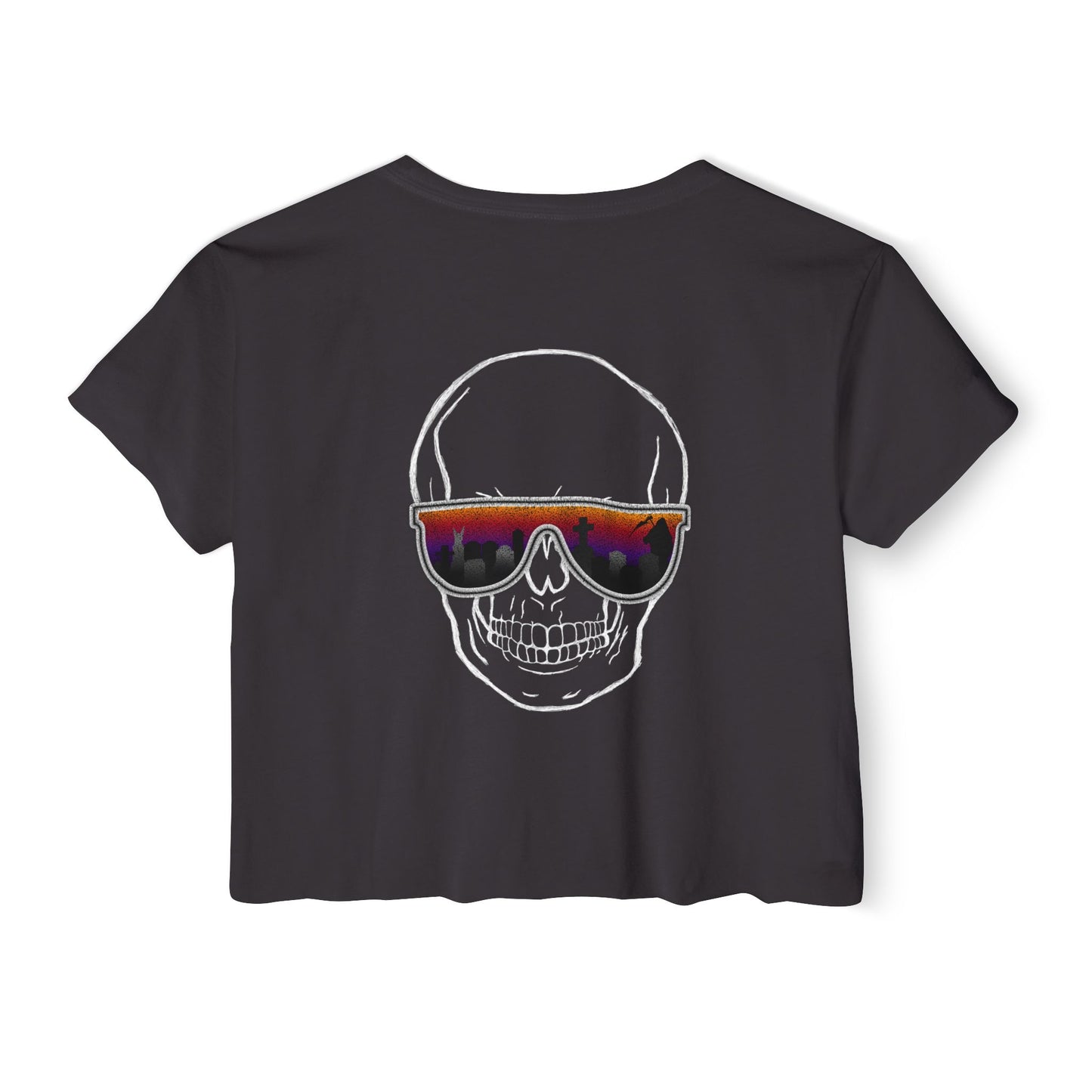 Skullset crop top