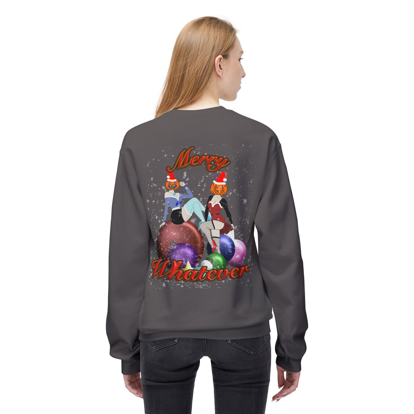 Pumpkin Pinup Girls Fleece Sweatshirt