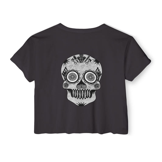Sugar Skull Crop Top