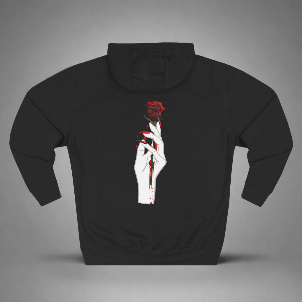 Fleece Hoodie - Deadly Rose