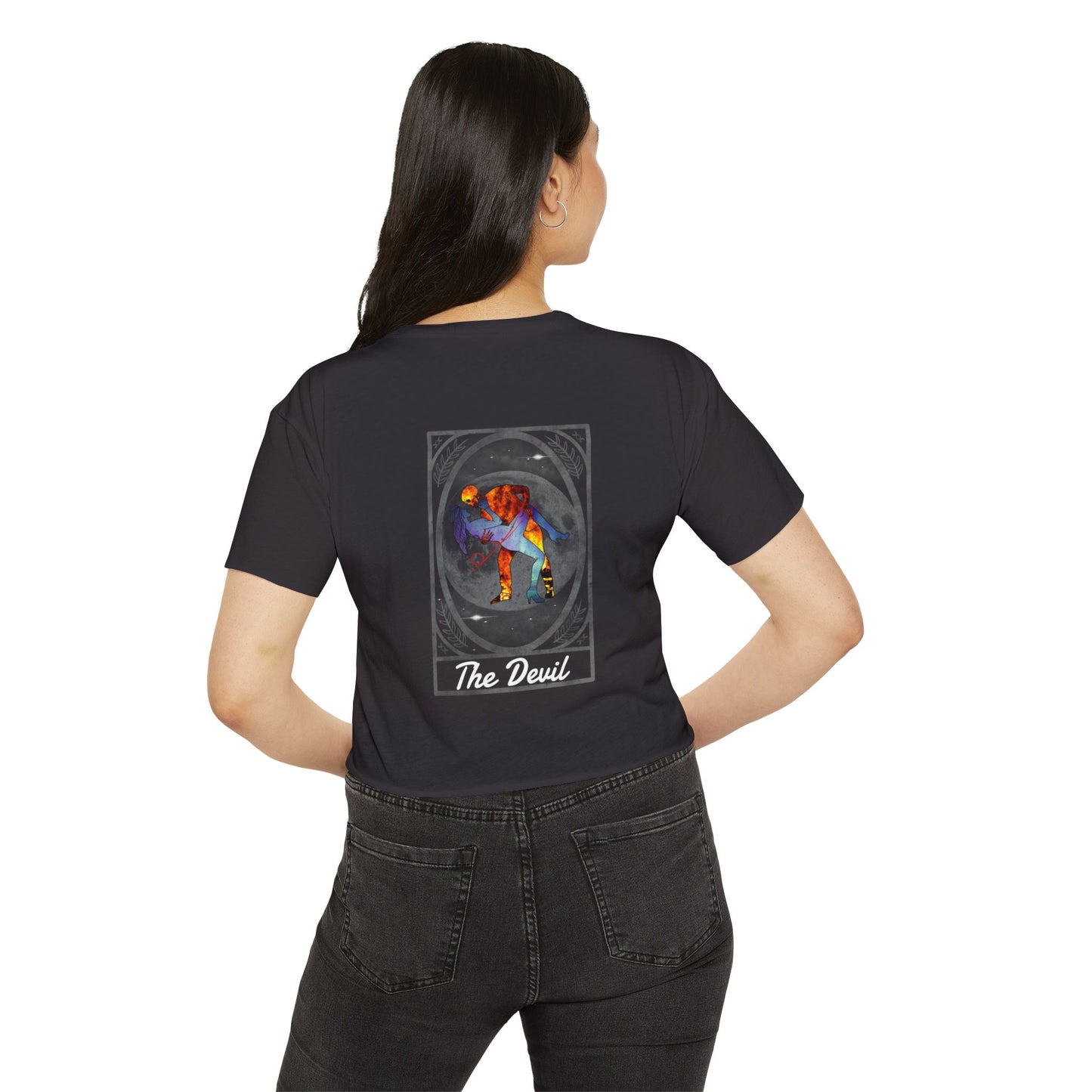 Cropped T-Shirt Dance with the Devil Tarot Design
