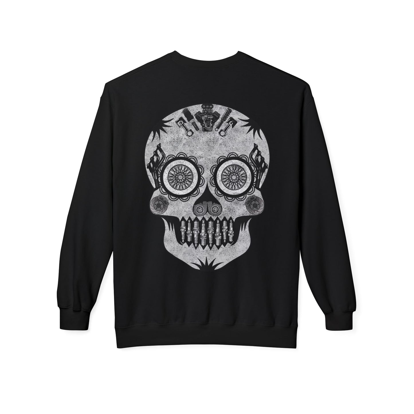 Sugarskull Car Parts Crewneck Sweatshirt