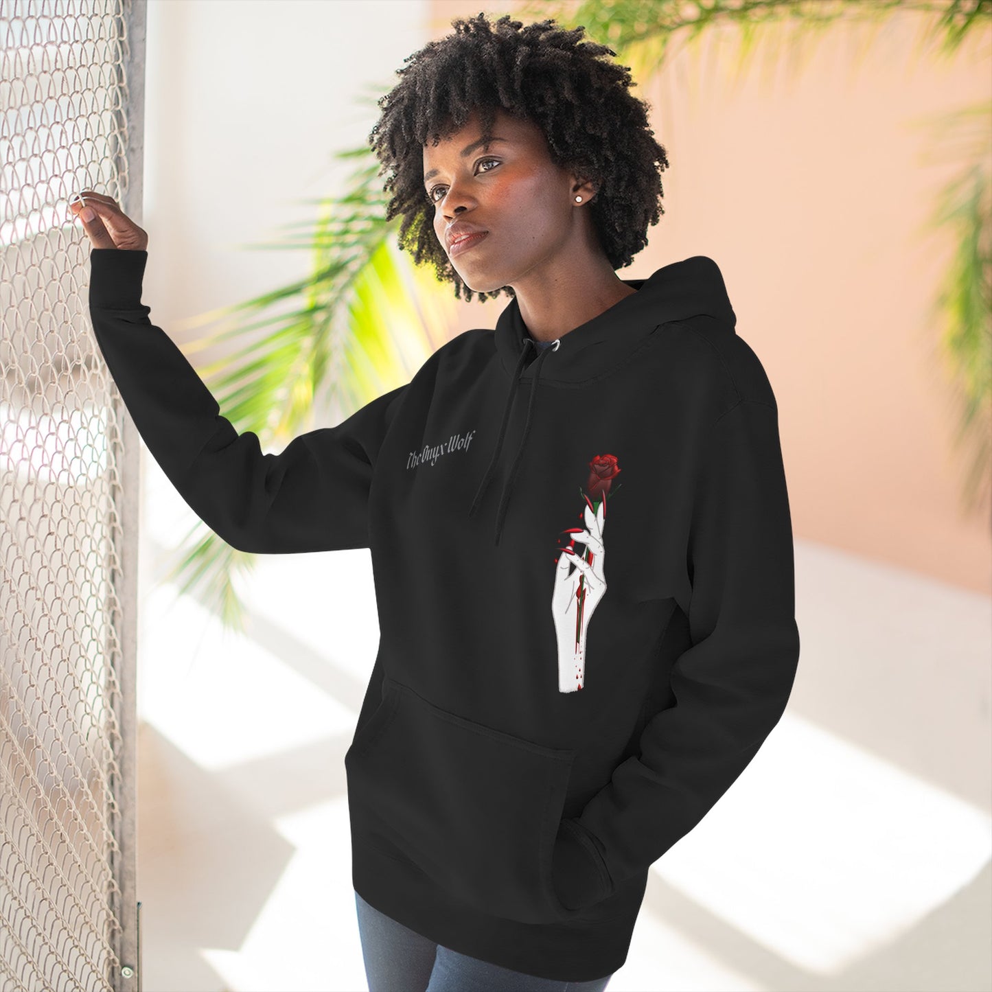 Fleece Hoodie - Deadly Rose