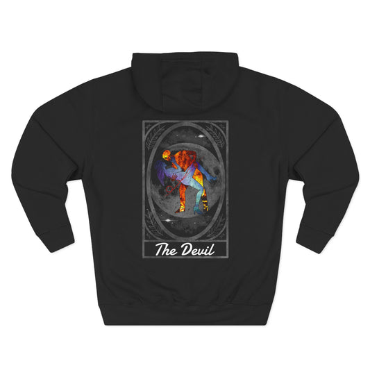Fleece Hoodie - Dance with the Devil Tarot Card
