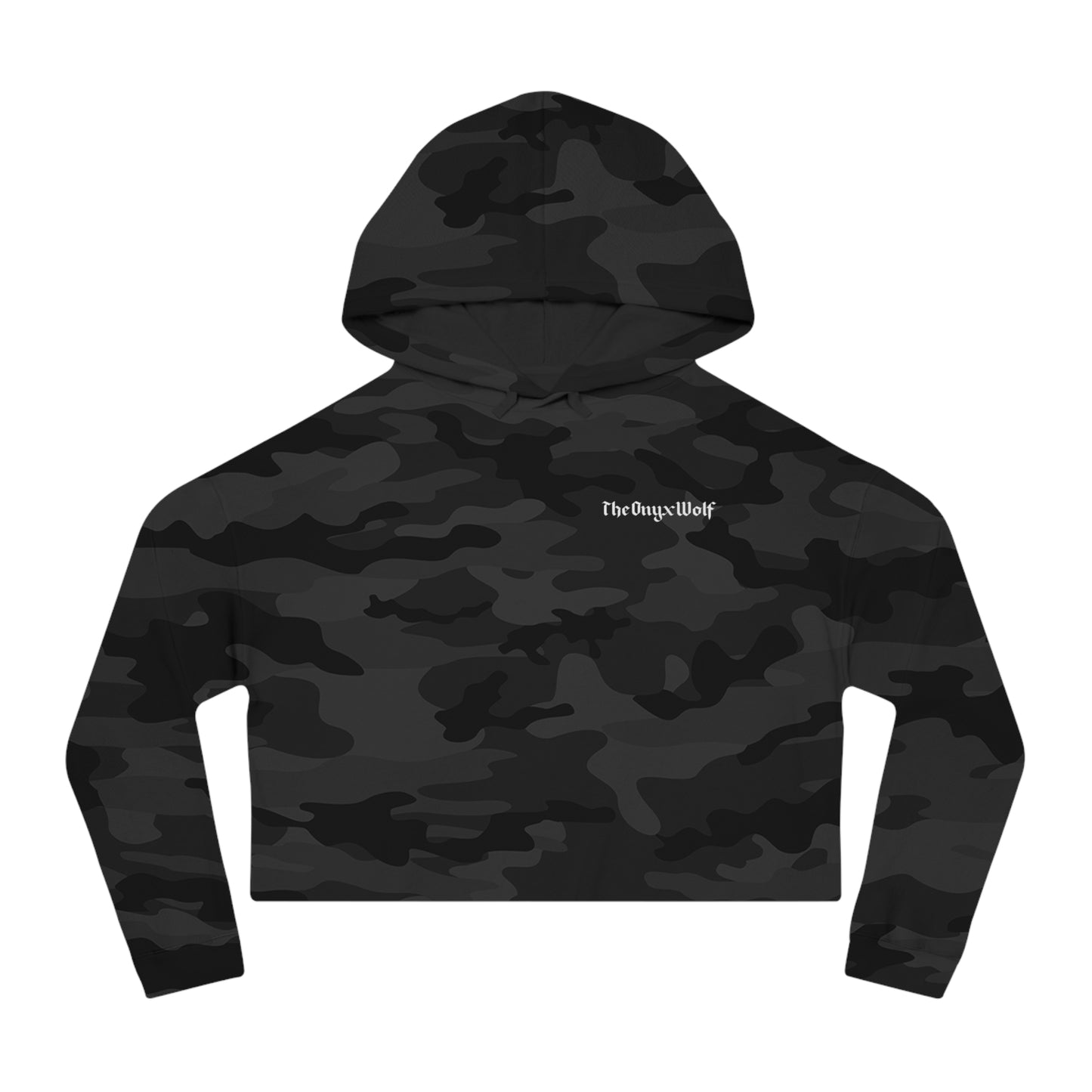 Skull & Roses Crop Hoodie