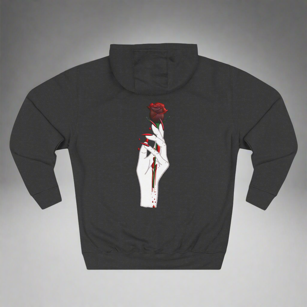 Fleece Hoodie - Deadly Rose
