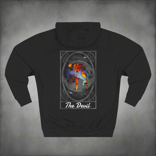 Fleece Hoodie - Dance with the Devil Tarot Card